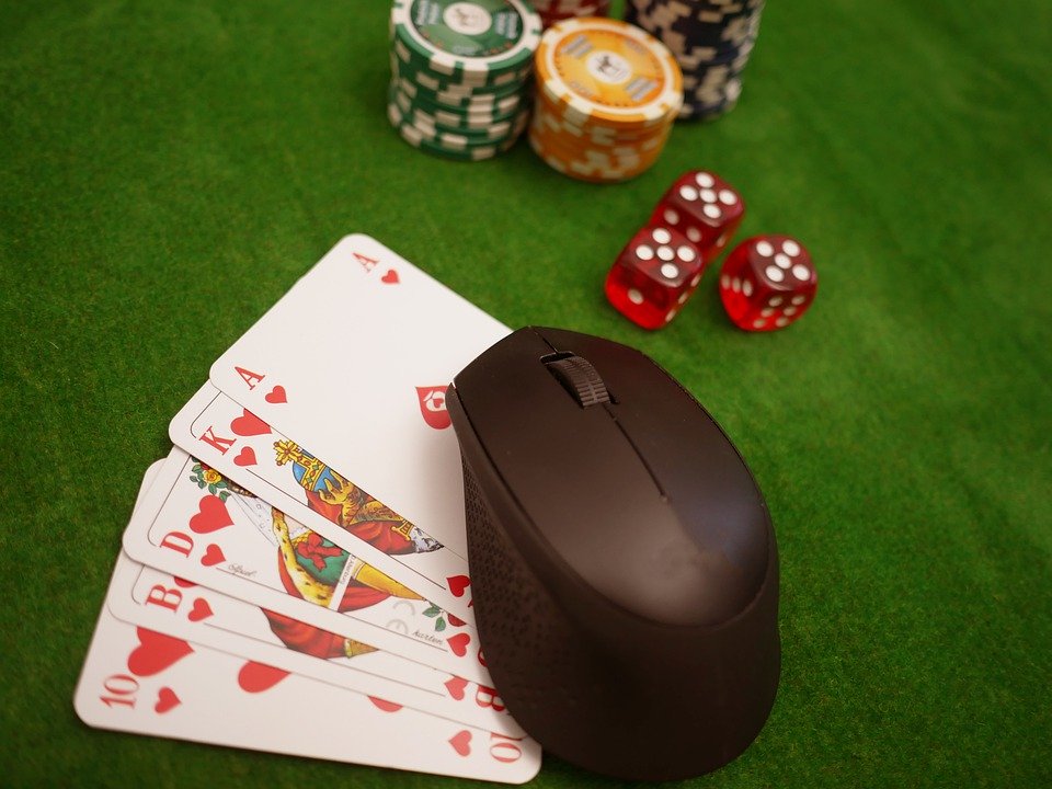 Description: Online Poker, Cards, Chips, Cube, Poker, Play, Gambling